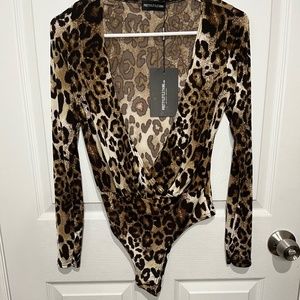 PrettyLittleThing Leopard Bodysuit
